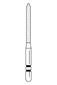 250.11 – Bevel-End Cylinder – Premier Dental, Diamonds