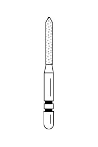 250.8 – Bevel-End Cylinder – Premier Dental, Diamonds