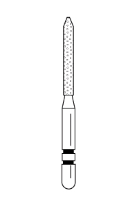 250.9 – Bevel-End Cylinder – Premier Dental, Diamond Burs