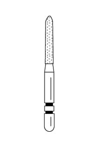 251.8 – Bevel-End Cylinder – Premier Dental, Diamonds