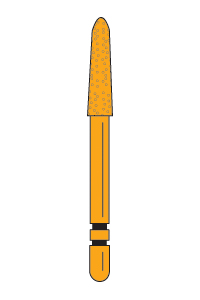 257.SB – GCP™ Gold-Plated Curettage – Premier Dental, Diamond Burs