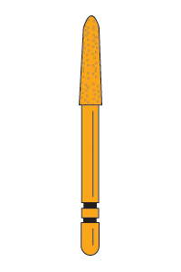 258.SB – GCP™ Gold-Plated Curettage – Premier Dental, Diamond Burs