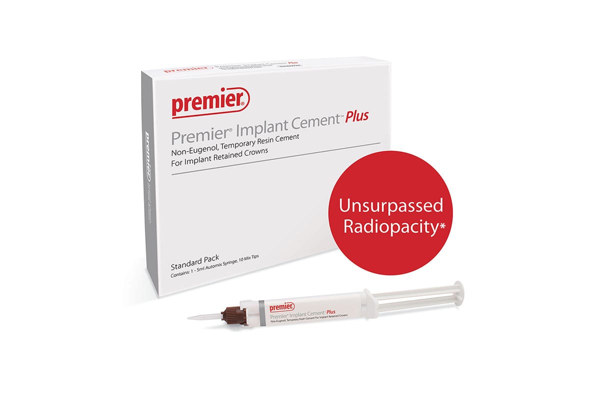 Premier® Implant Cement™ Plus Standard Pack – Shade White – Premier Dental, Zemente