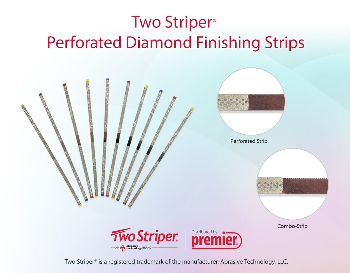 Combo-Strip, Serrated 350 Ultra-Fine – Premier Dental, Polierstreifen - Schleifstreifen
