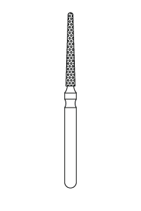 850-012 – Round-End Taper – Premier Dental, Diamond Burs