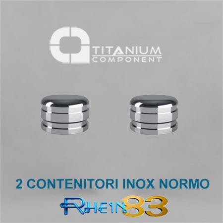 2 CONTENITORI INOX NORMO OT CAP – Titanium Component SAS, Trays, Sterilcontainer und Zubehör