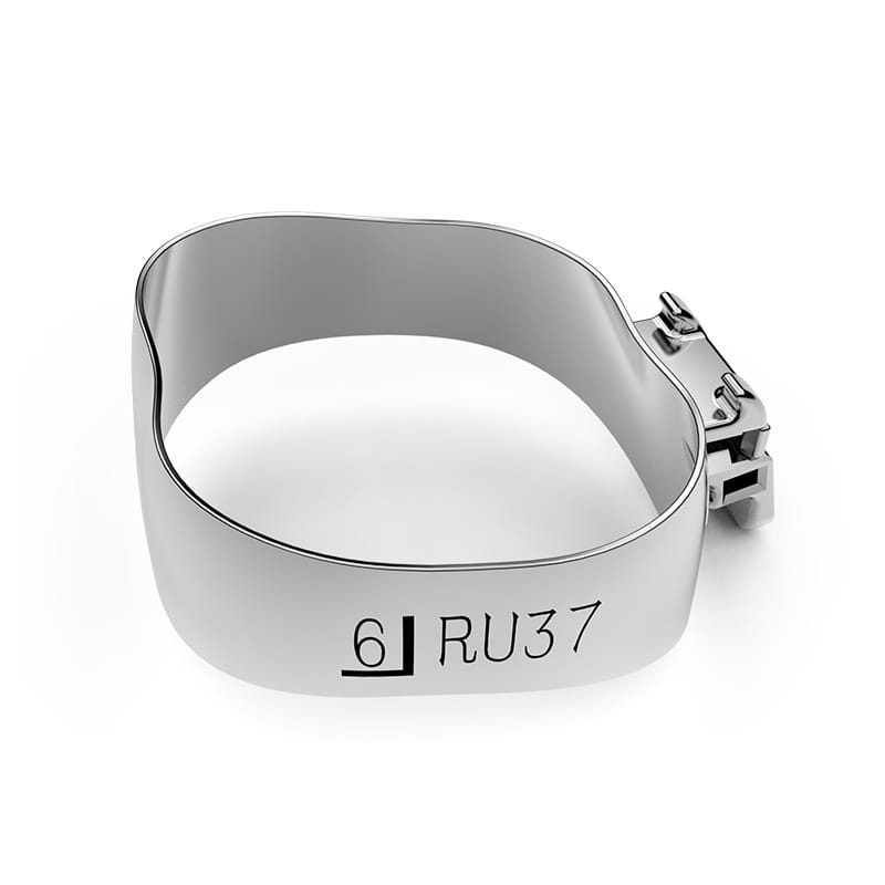1st molar band preweld with double rectangular buccal tube – Zhejiang Risheng Medical Technology Co ., Bänder