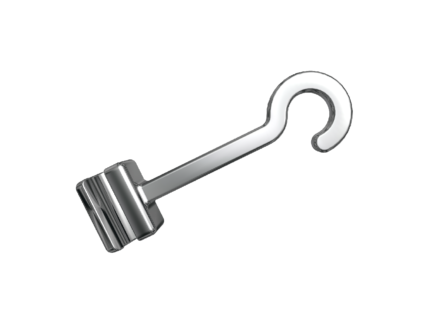 Crimpable Hook Long Curved（Right） – Zhejiang Risheng Medical Technology Co ., Bands & Attachments