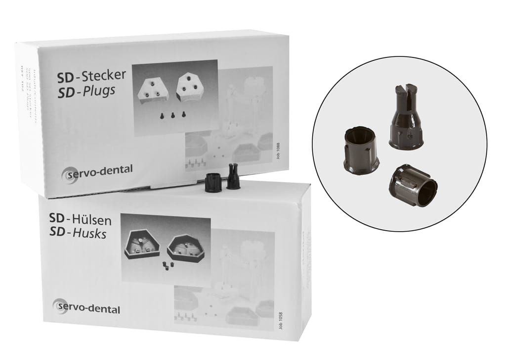 Model plug system – Servo-Dental, Gypsum Additives, Die Hardeners and Plaster Removers