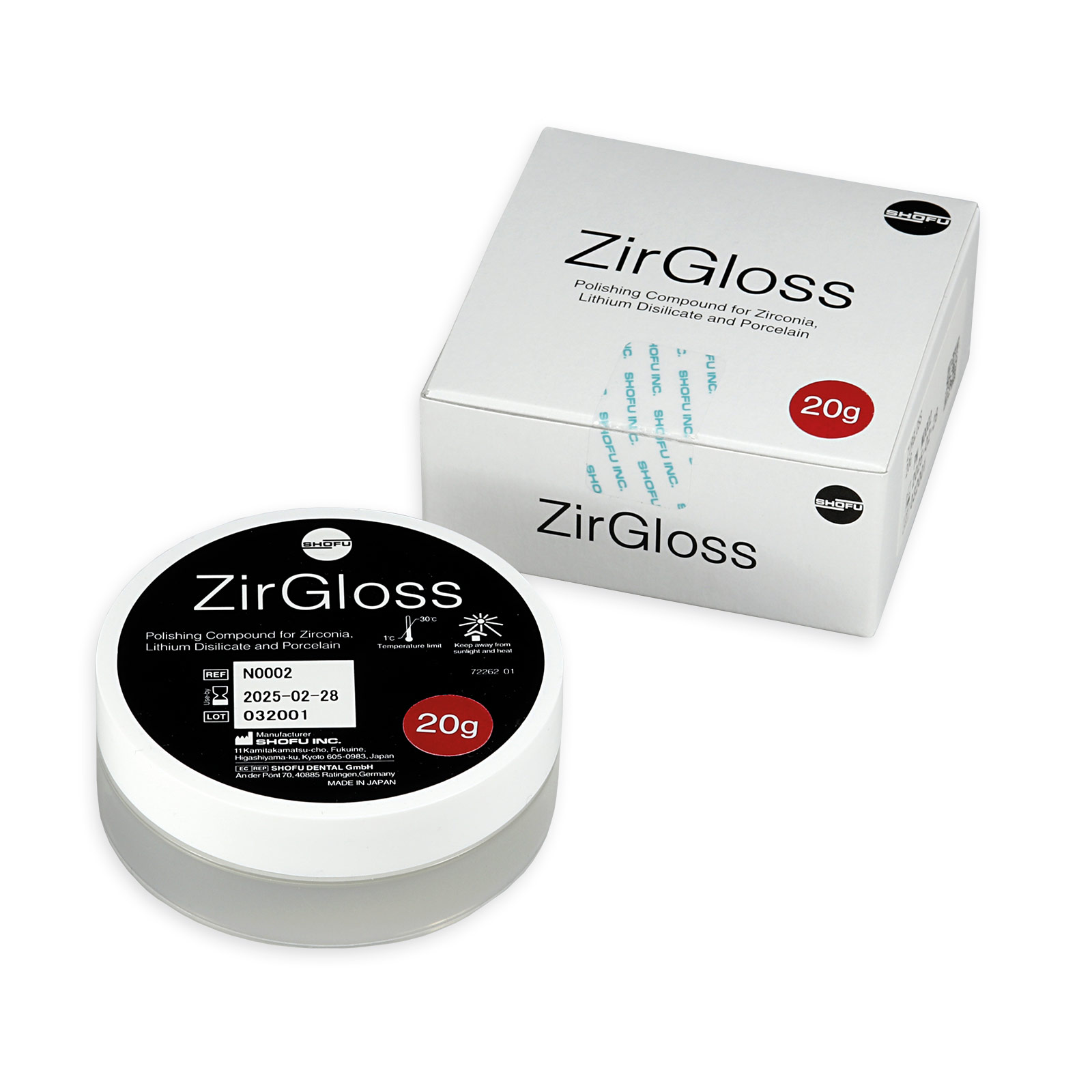 ZirGloss – SHOFU DENTAL, Polishing Paste