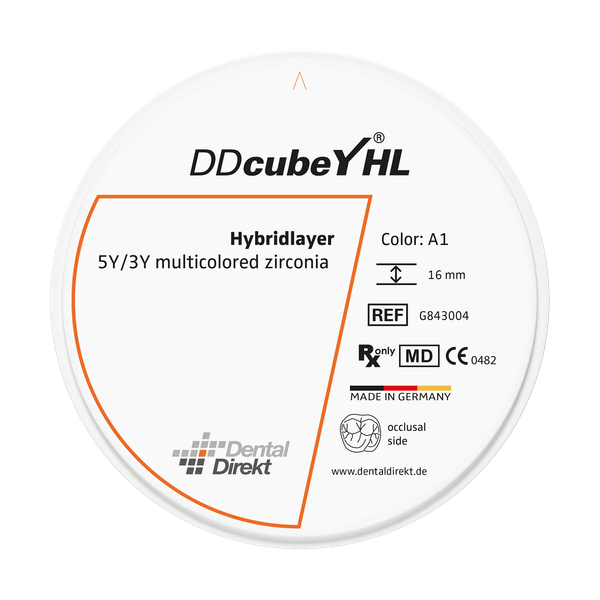 DD cubeY® HL Zirkonoxid Ø 98.5 mm, C1