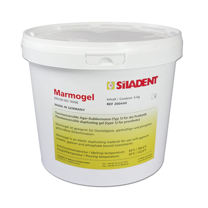 Marmogel - Dubliergel – SILADENT Dr. Böhme & Schöps, Duplicating Materials and Duplicating Flasks