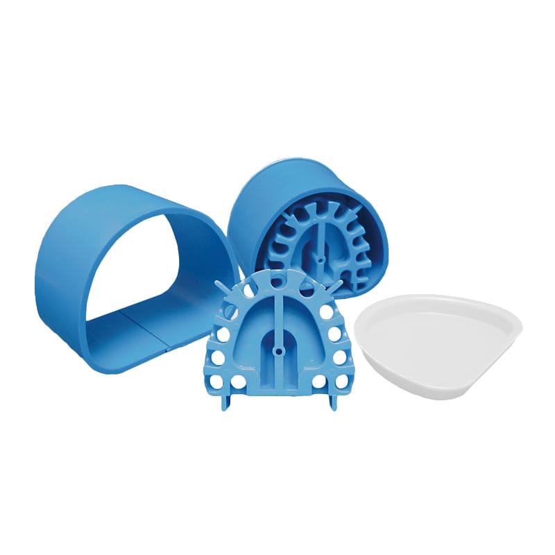 Spardublierküvetten, blau – SILADENT Dr. Böhme & Schöps, Dubliermassen und Dublierküvetten
