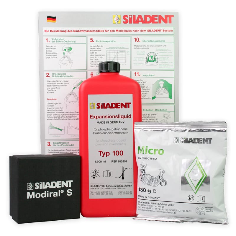Starterset Modellguss nach SILADENT – SILADENT Dr. Böhme & Schöps, Einbettmassen