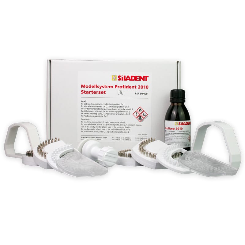Modellsystem 2000 (Profident 2010) Starterset – SILADENT Dr. Böhme & Schöps, Pins und Modellsysteme