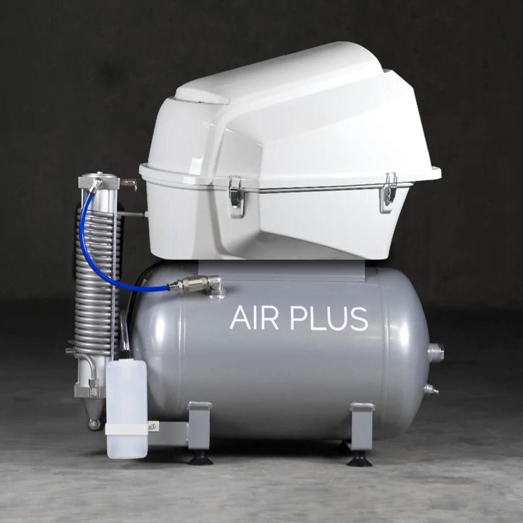 Compressor Air Plus Two with dryer and soundproof cover – Simple & Smart S.R.L., Compressors + Suction