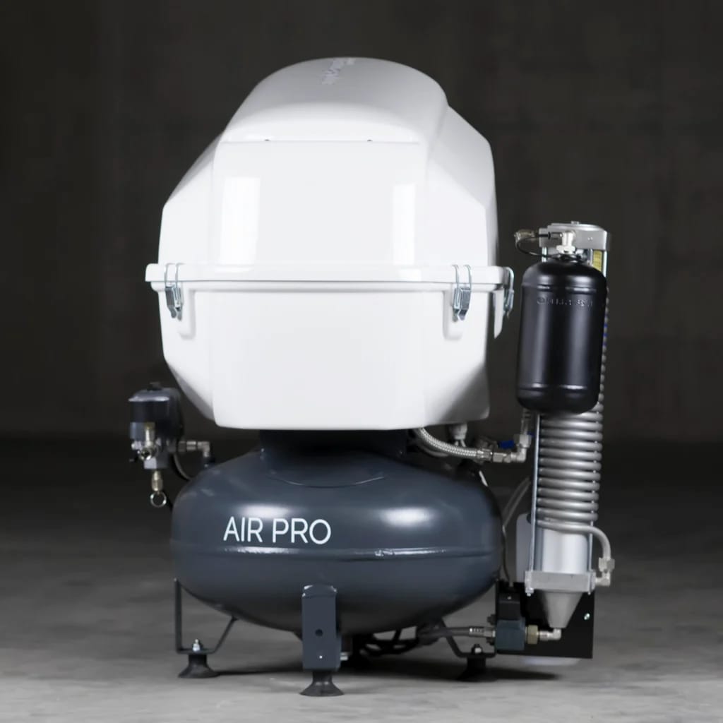 Compressor Air Pro Three with dryer and soundproof cover – Simple & Smart S.R.L., Kompressoren + Absaugung