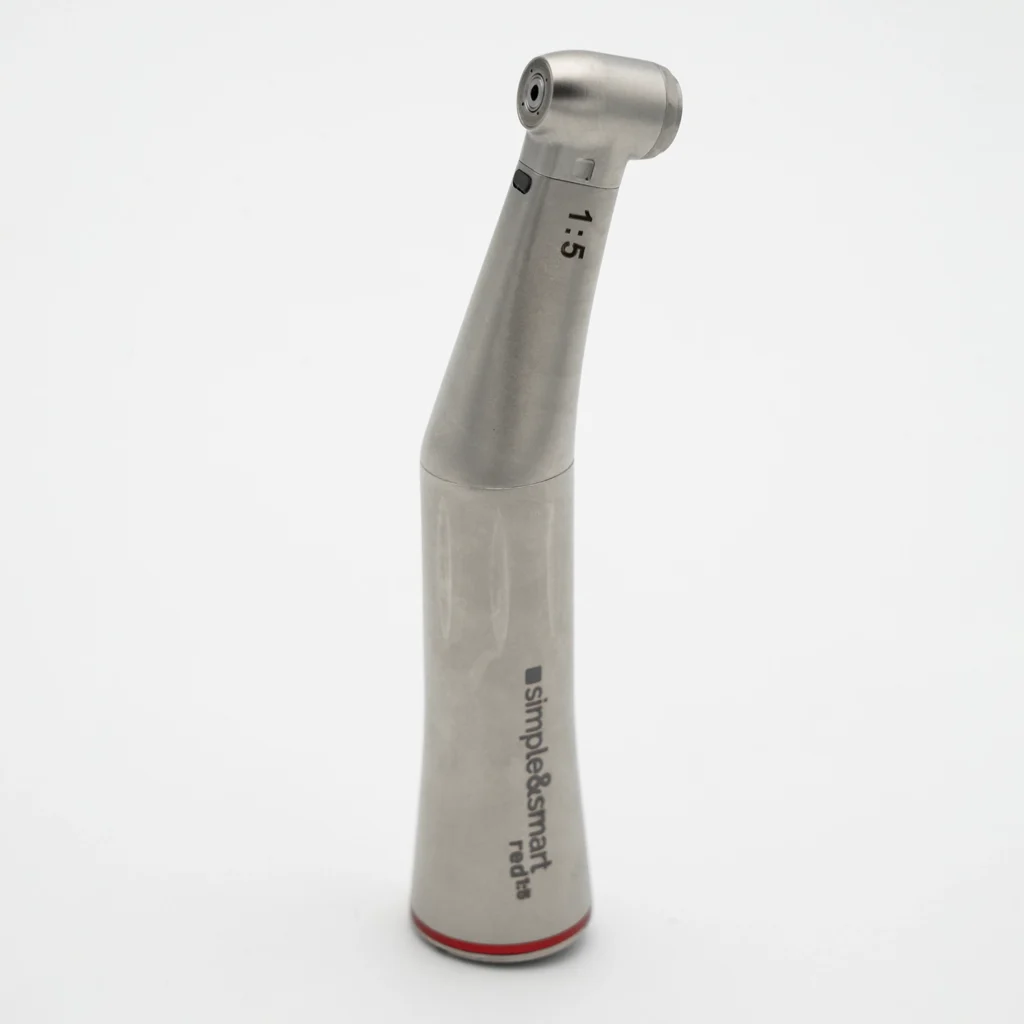 Contra-angle S&S Red 1:5 with light – Simple & Smart S.R.L., Low Speed Handpieces