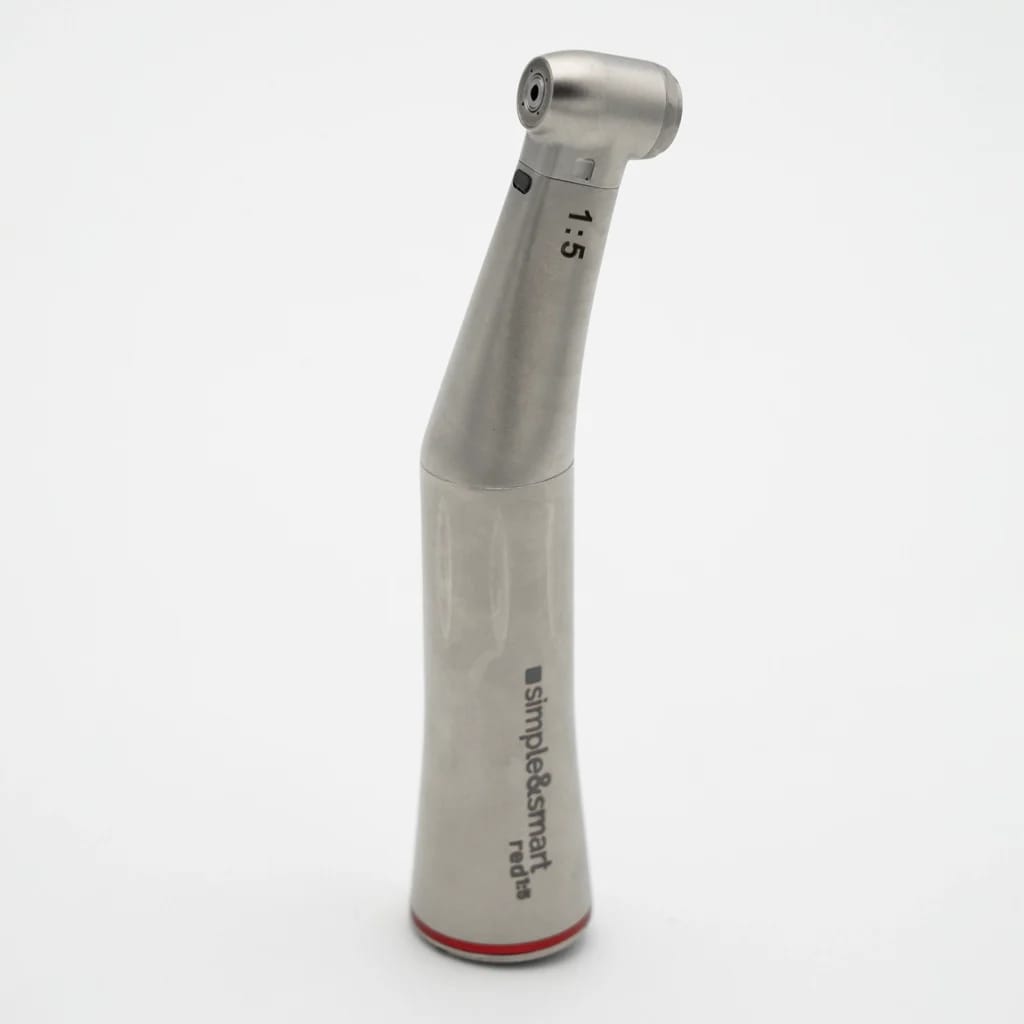 Contra-angle S&S Red 1:5 with light – Simple & Smart S.R.L., Handpieces and Contra-Angles
