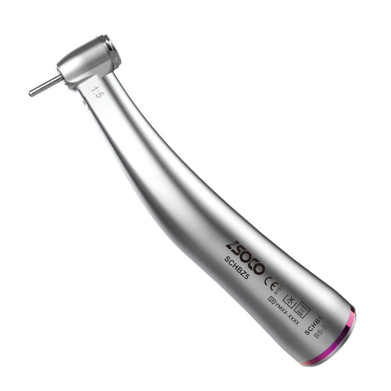 1:5 inner channel push button contra angle – Foshan SOCO Precision Instrument Co., Ltd., Low Speed Handpieces