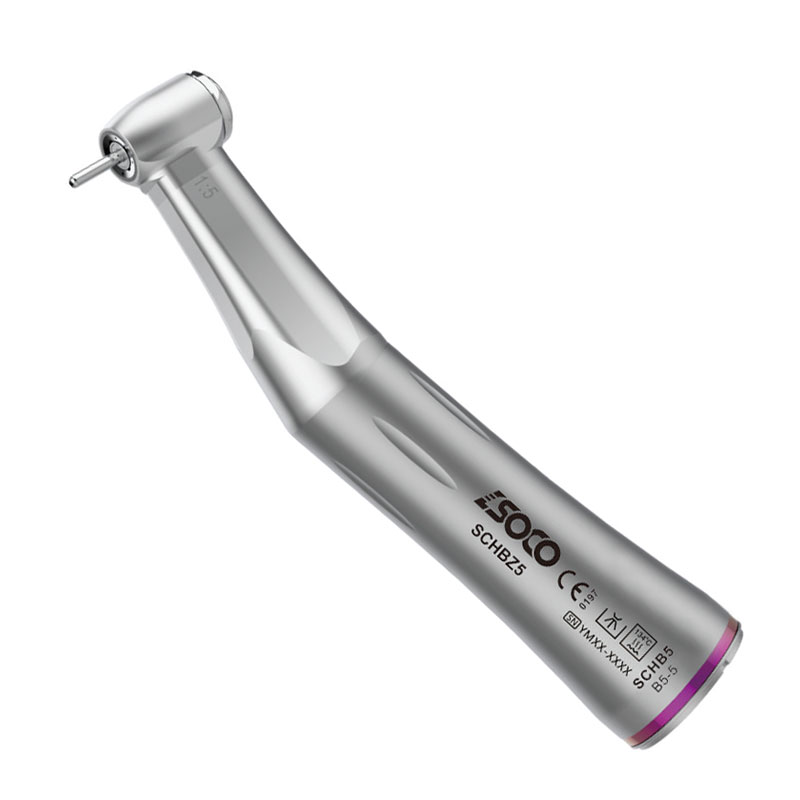 1:5 inner channel push button contra angle – Foshan SOCO Precision Instrument Co., Ltd., Low Speed Handpieces