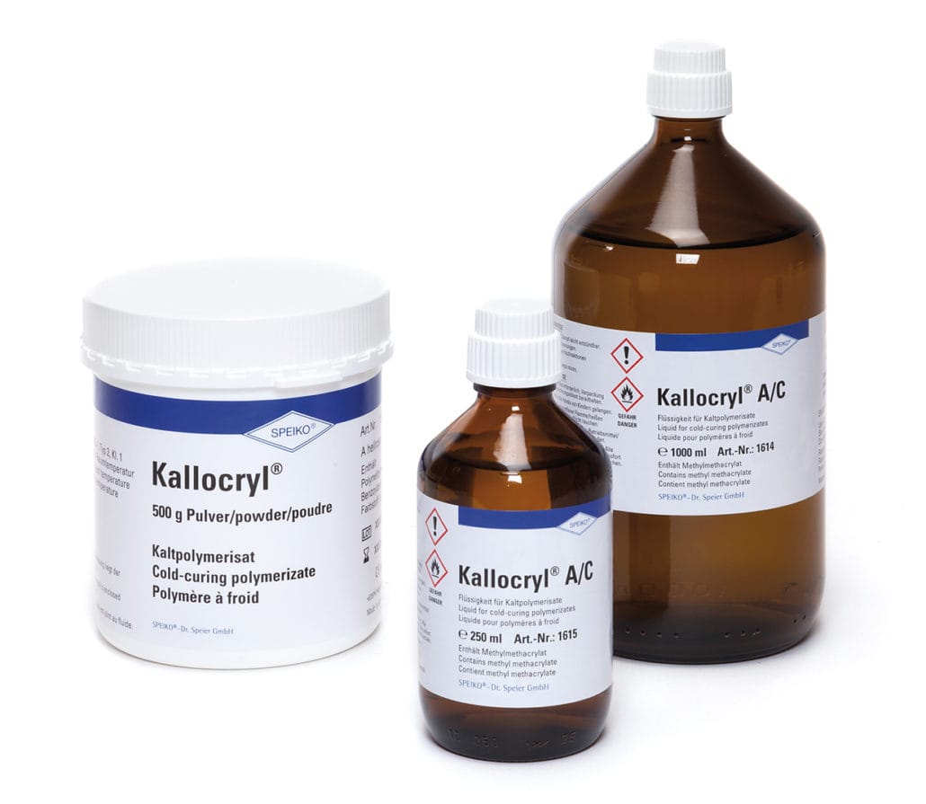 Kallocryl® – Prothesenkunststoff Kaltpolymerisat – SPEIKO-Dr. Speier, Kunststoffe