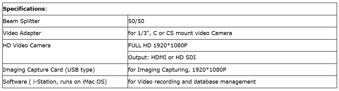 Adaptateur C-mount avec séparateur de faisceau intégré et adaptateur CCD – Suzhou Chuangling Medical Devices Co.,Ltd, Geräte