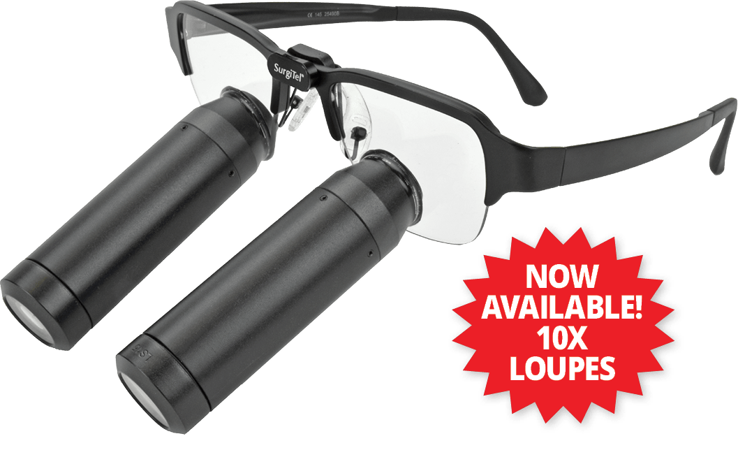 10x Powered UltiView Pro Loupes Free Demo – SurgiTel, Loupes and Microscopes