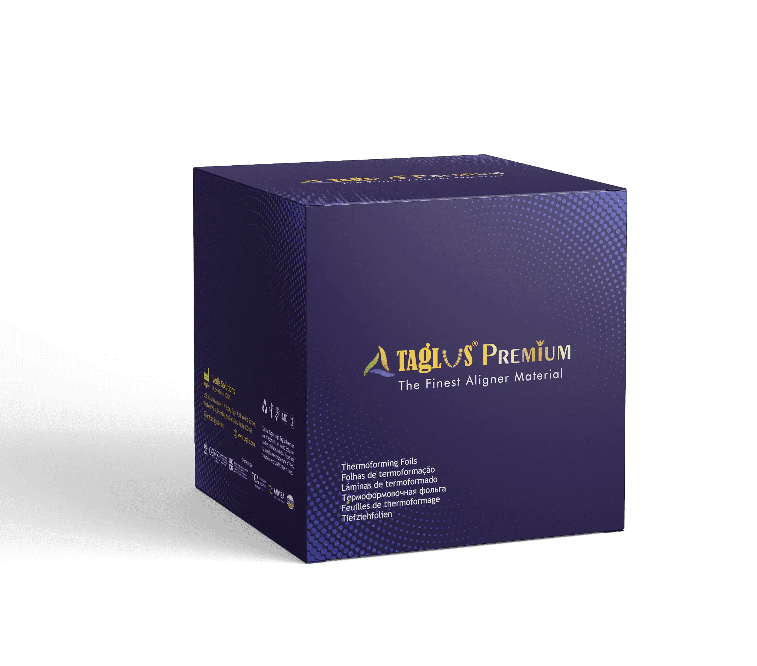 Taglus Premium – VEDIA SOLUTIONS, Unit of Laxmi Dental Export Pvt Ltd, Clear Aligners