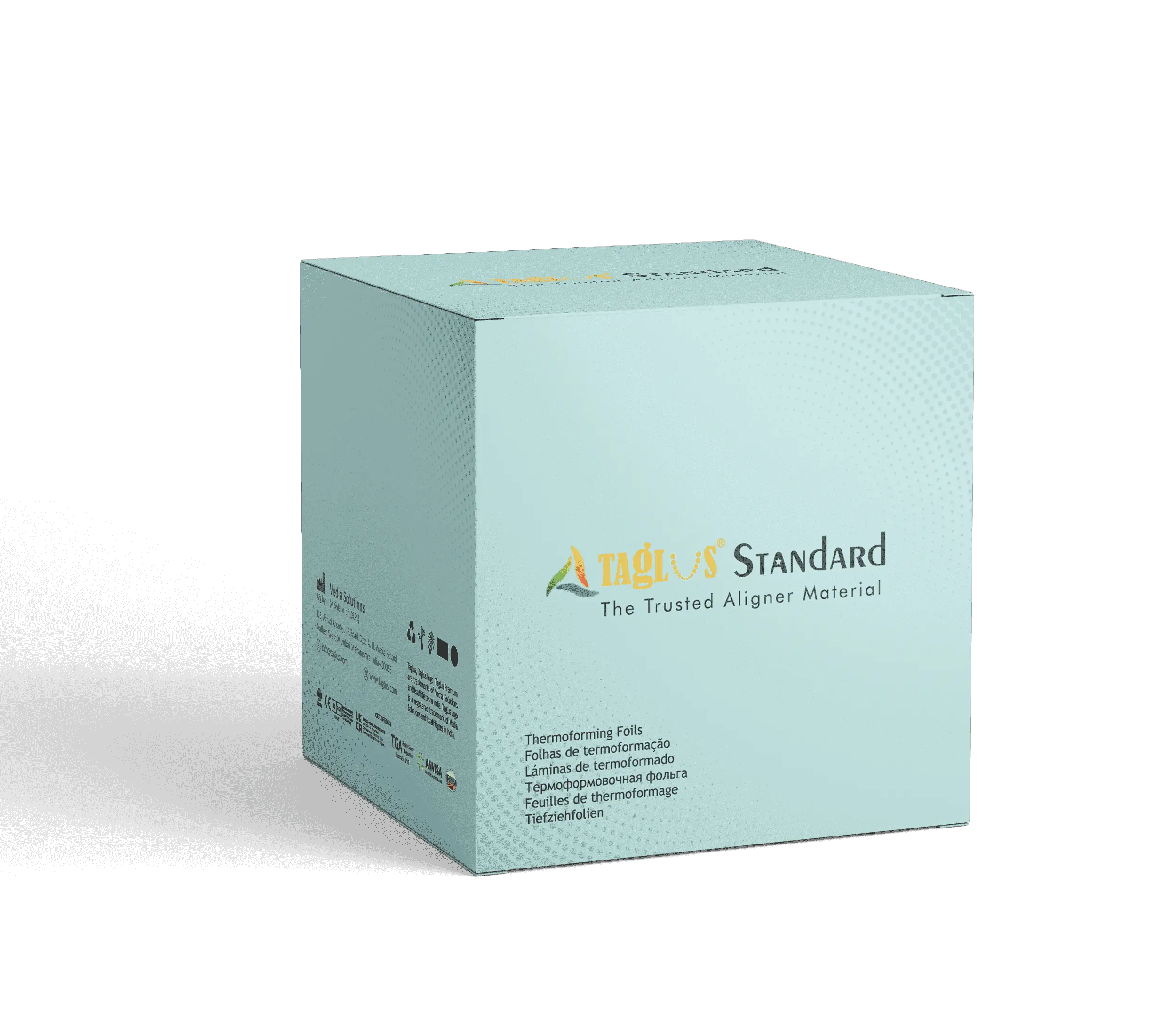 Taglus Standard – VEDIA SOLUTIONS, Unit of Laxmi Dental Export Pvt Ltd, Clear Aligners