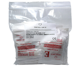 D2 non-latex Elastics 1/4“, 8.5 OZ (Level 2) – TeleDenta GmbH, Elastic Ligatures & Chains