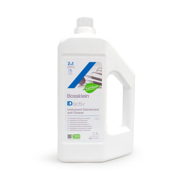 IDactiv Instrument Disinfectant and Cleaner 2.5L Bottle with Dosing Cap – Topdental Products Ltd., Instrument Disinfection