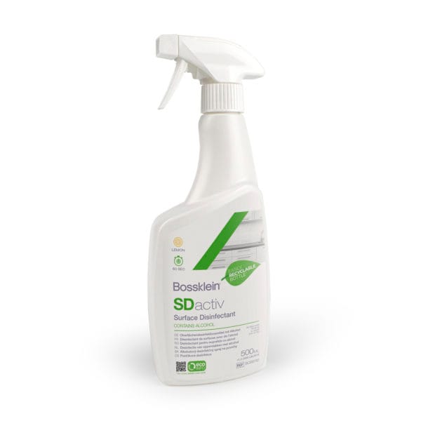 SDactiv Flächendesinfektionsspray 500ml Pumpsprühflasche Zitrone