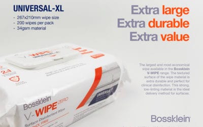 Bossklein V-WIPE ZERO Universal-XL Wipes – Topdental Products Ltd., Disinfection