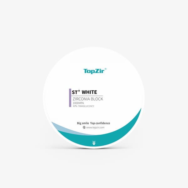 ST plus white dental zirconia block