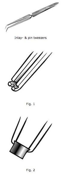 Inlay & pin tweezers – Dr. Walser Dental, Pinzetten