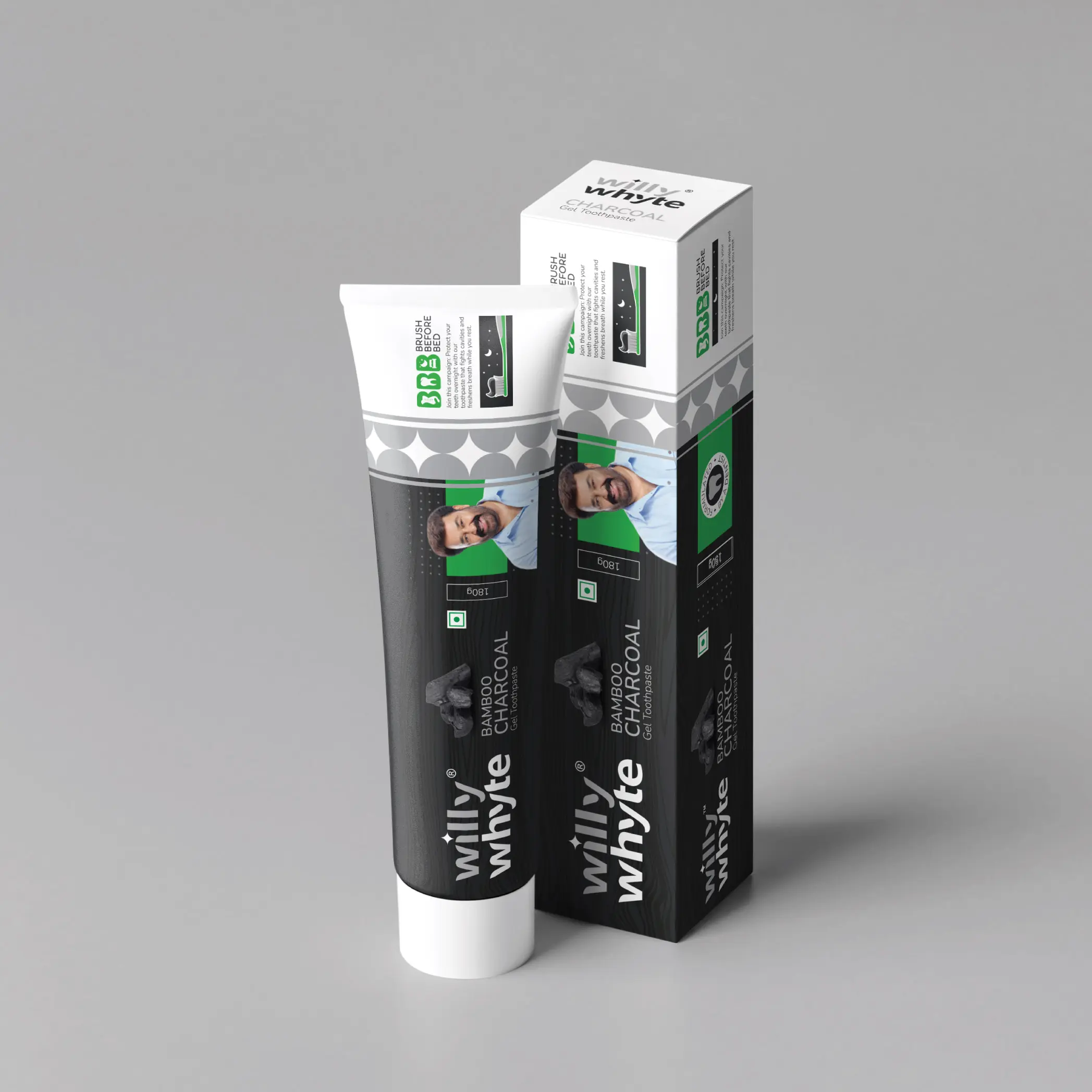 Charcoal Toothpaste – Willy Whyte Toothpaste, Toothpaste