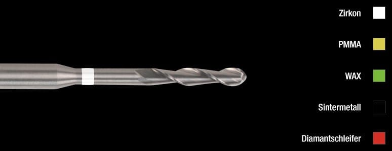Fräser CAD/CAM 2 L Zirkon (3 mm) – Zirkonzahn, Fräswerkzeuge