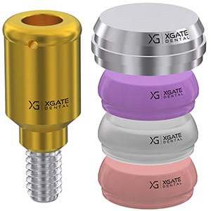 DLOC attachment with silicone and metal caps