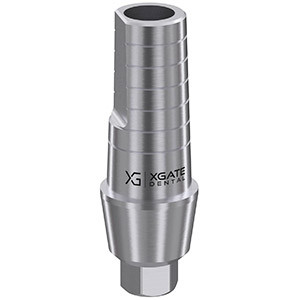 Straight abutment with shoulder