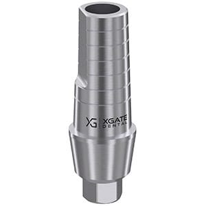 Straight abutment with shoulder