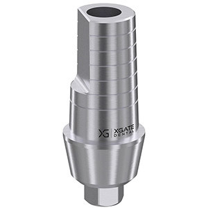 Straight abutment with shoulder, wide body
