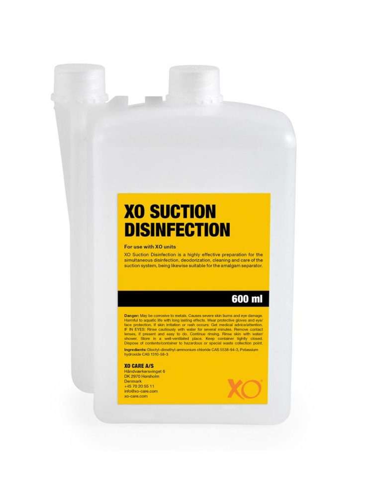 XO Suction Disinfection – XO CARE A/S, Evacuation Line Cleaners
