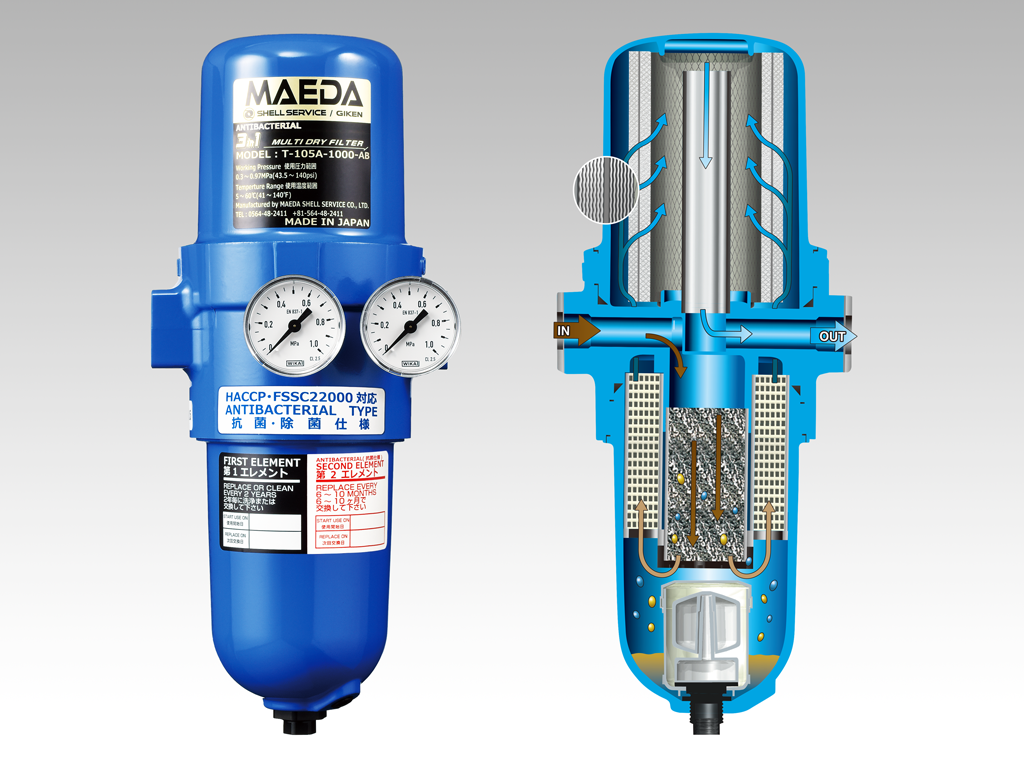 Antimicrobial/Antibacterial 3-in-1 Multi Dry Filter – Yamahachi Dental MFG., CO., Compressors & Suction Systems