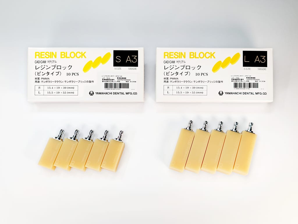 Harzblock (Stifttyp) – Yamahachi Dental MFG., CO., Blöcke