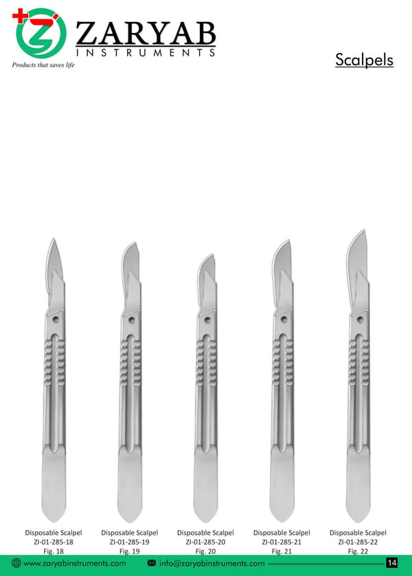 Scalpels ZI-01-285-00