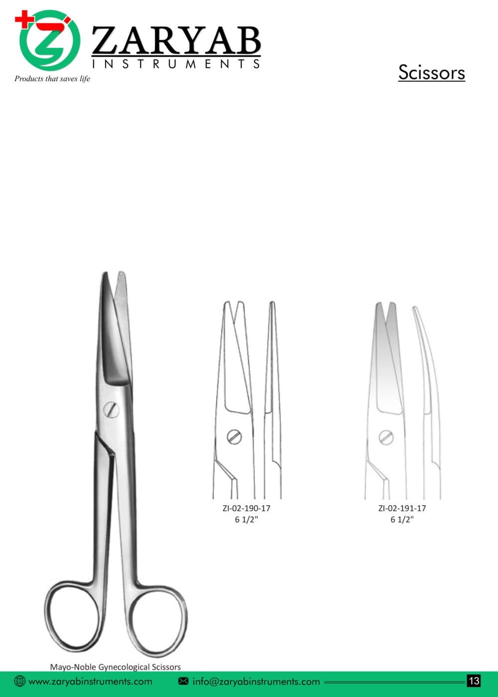 Scissors – Zaryab Instruments, Chirurgische Instrumente